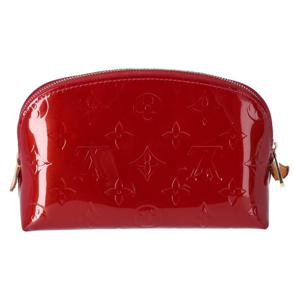 Louis Vuitton Pochette Cosmetic Bag Monogram Vernis Pouch M91496 Pomme d'Amour - Picture 3 of 7